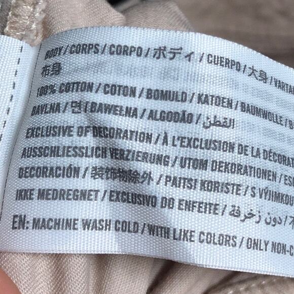 Abercrombie & Fitch Womens Pants Tan High Rise Loose Cargo Joggers Minimalist L - Picture 5 of 11